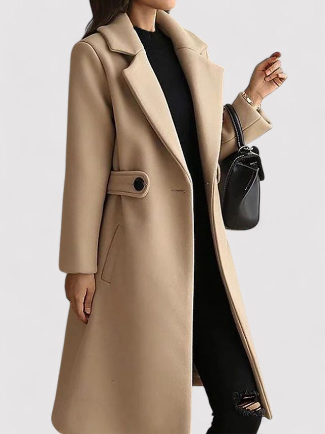 NOELLE | WOOL COAT WITH BELT