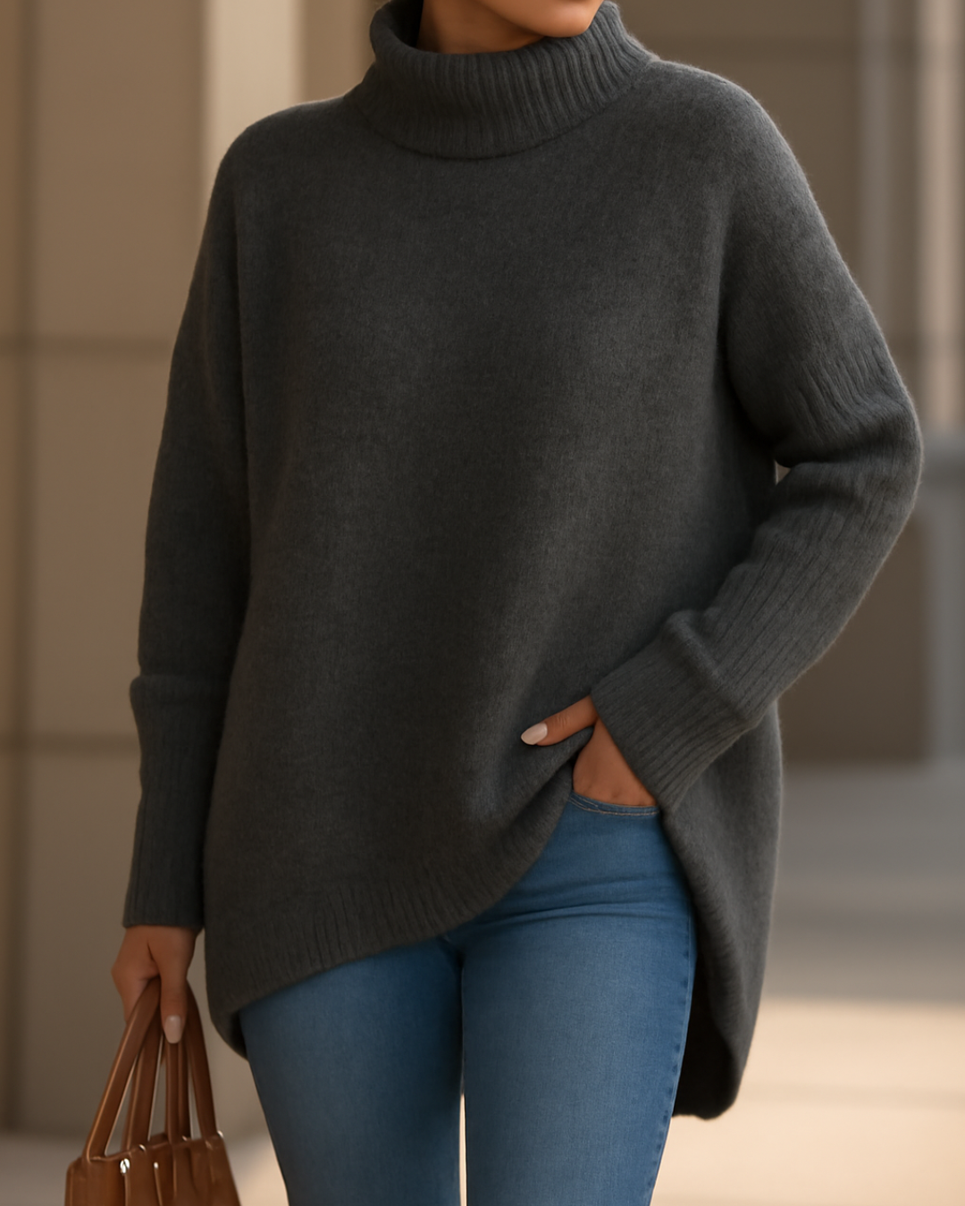 FENELLA | LONG TURTLENECK SWEATER