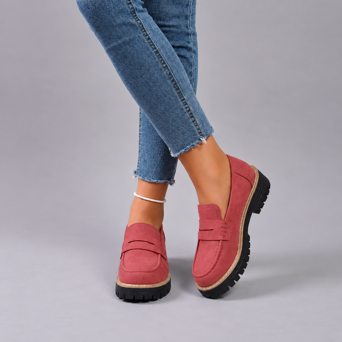 Elsa | College Style Platform Loafers
