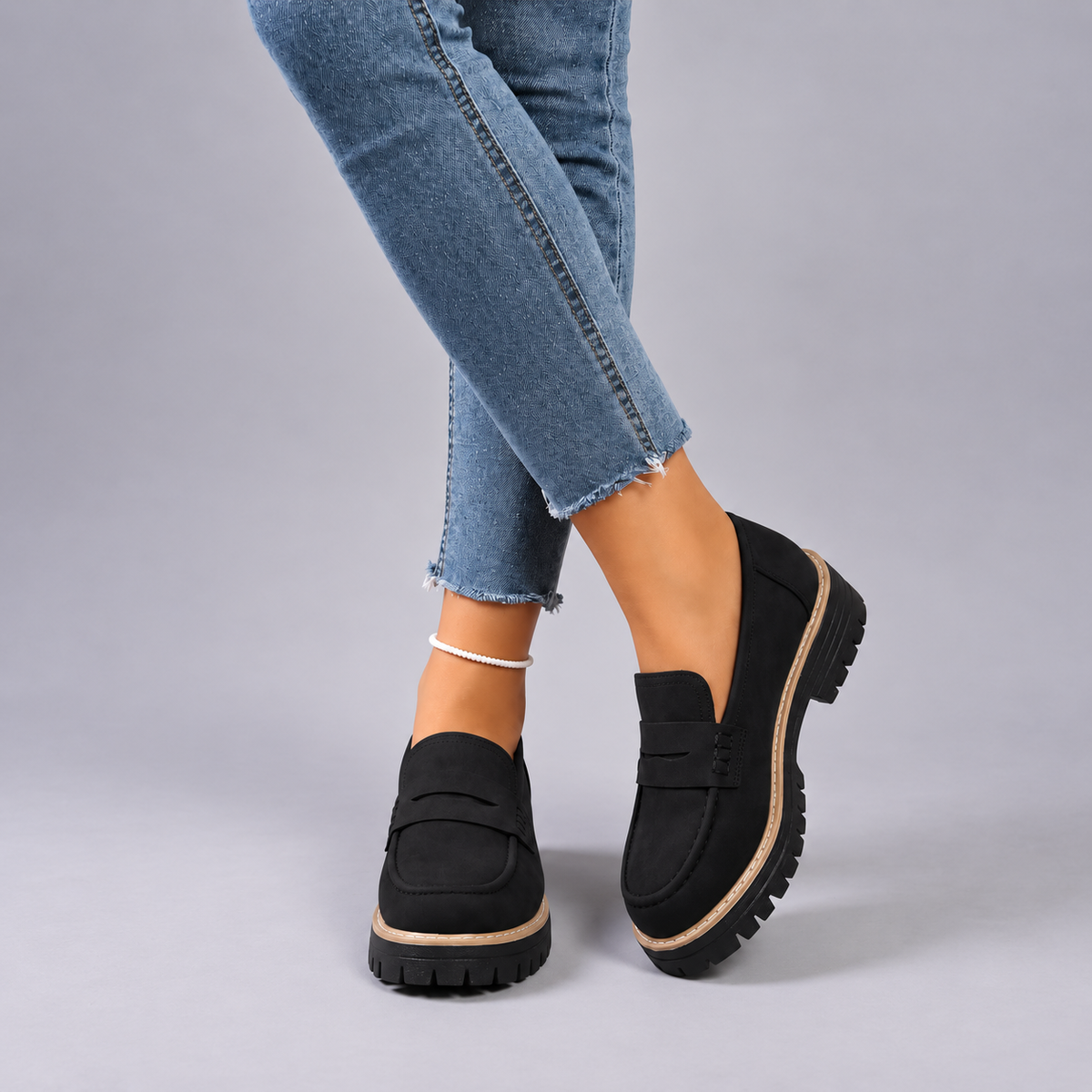 Elsa | College Style Platform Loafers