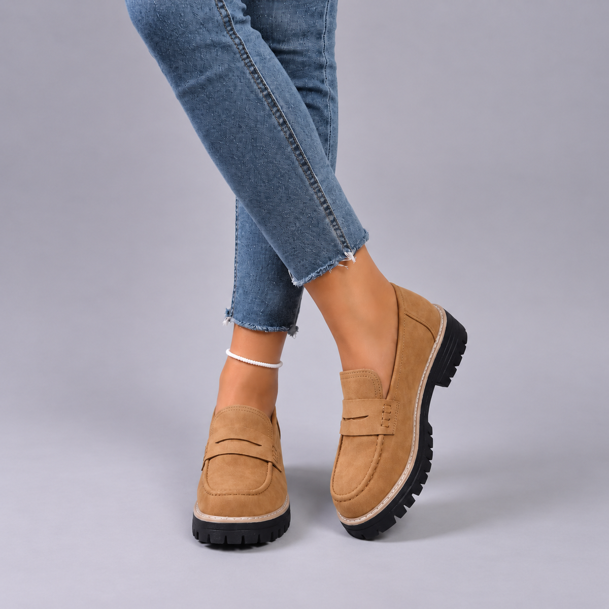 Elsa | College Style Platform Loafers