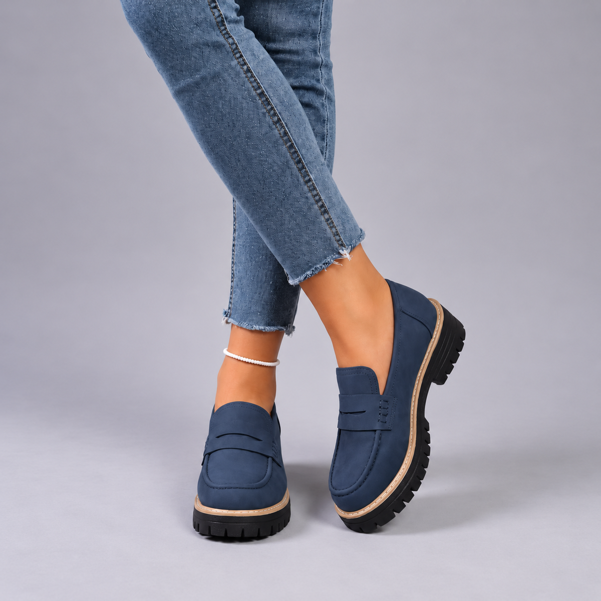 Elsa | College Style Platform Loafers