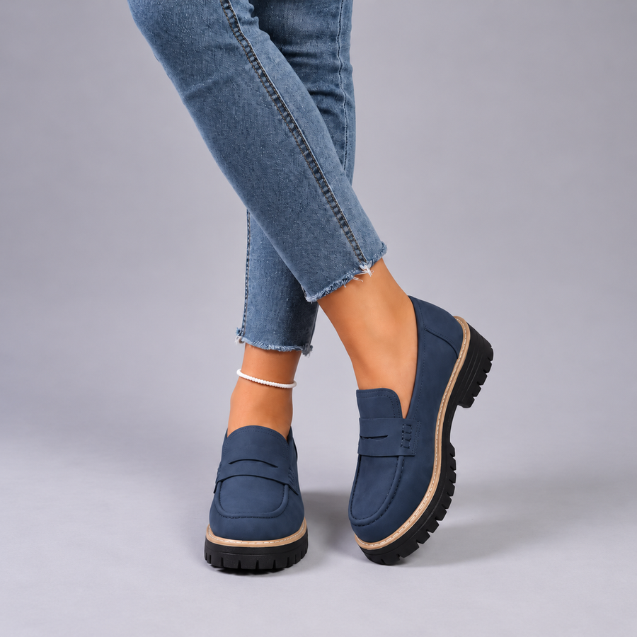 Elsa | College Style Platform Loafers