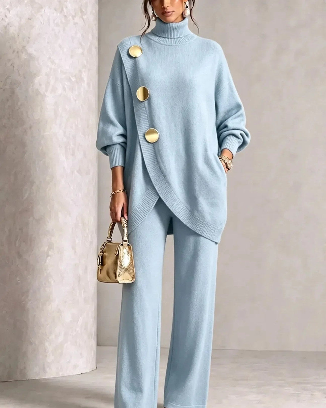 Eleanor | Complete with layered hem and wide-leg trousers
