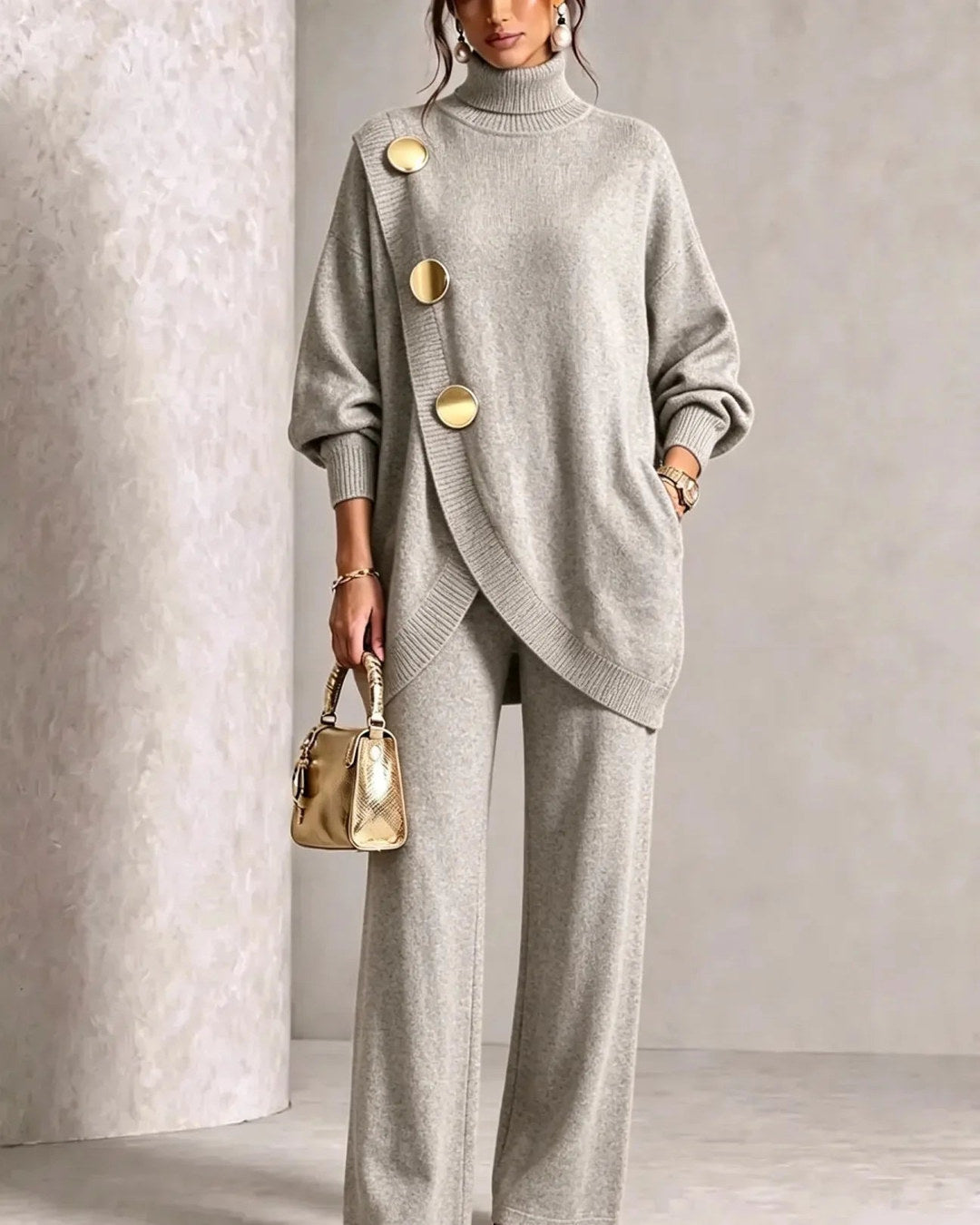 Eleanor | Complete with layered hem and wide-leg trousers