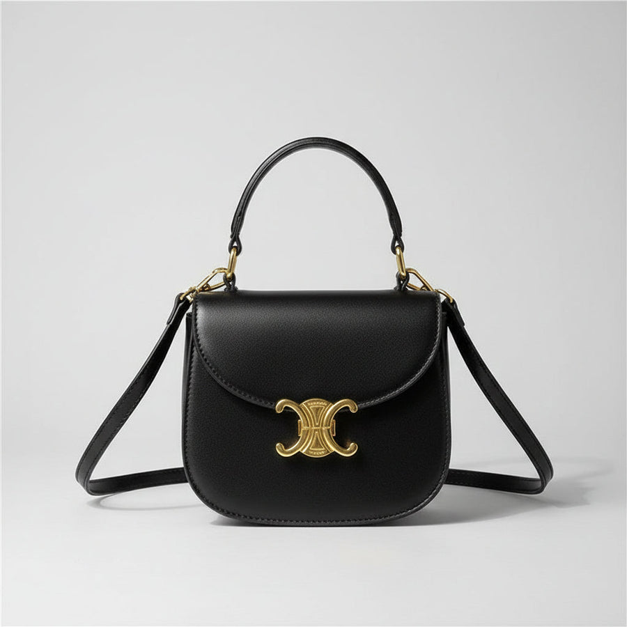 Mini Crossbody Bag with Gold-Tone
