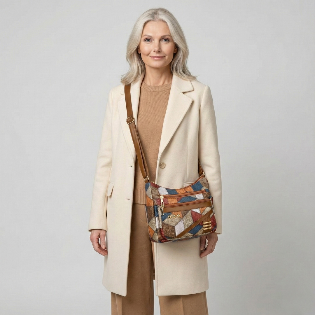 Maria – Patchwork Leather Shoulder Bag