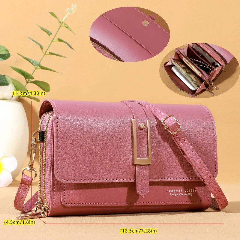 Elegant Crossbody Bag for Women | Trendy Phone and Card Holder