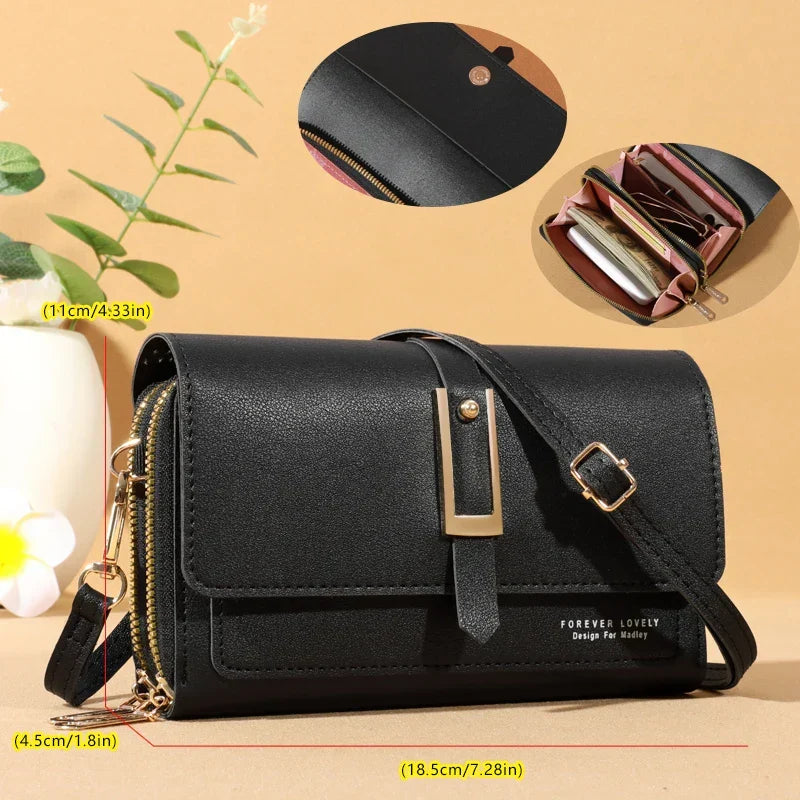 Elegant Crossbody Bag for Women | Trendy Phone and Card Holder