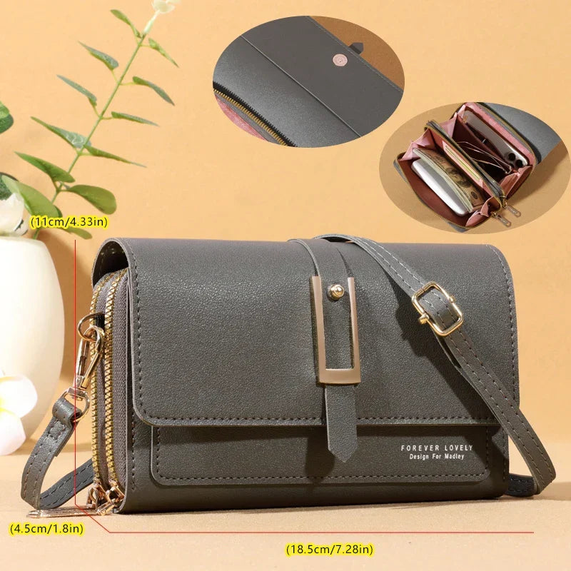 Elegant Crossbody Bag for Women | Trendy Phone and Card Holder