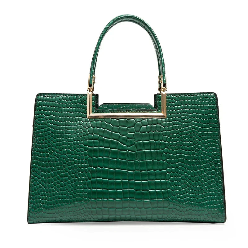 Set bag and wallet in leather