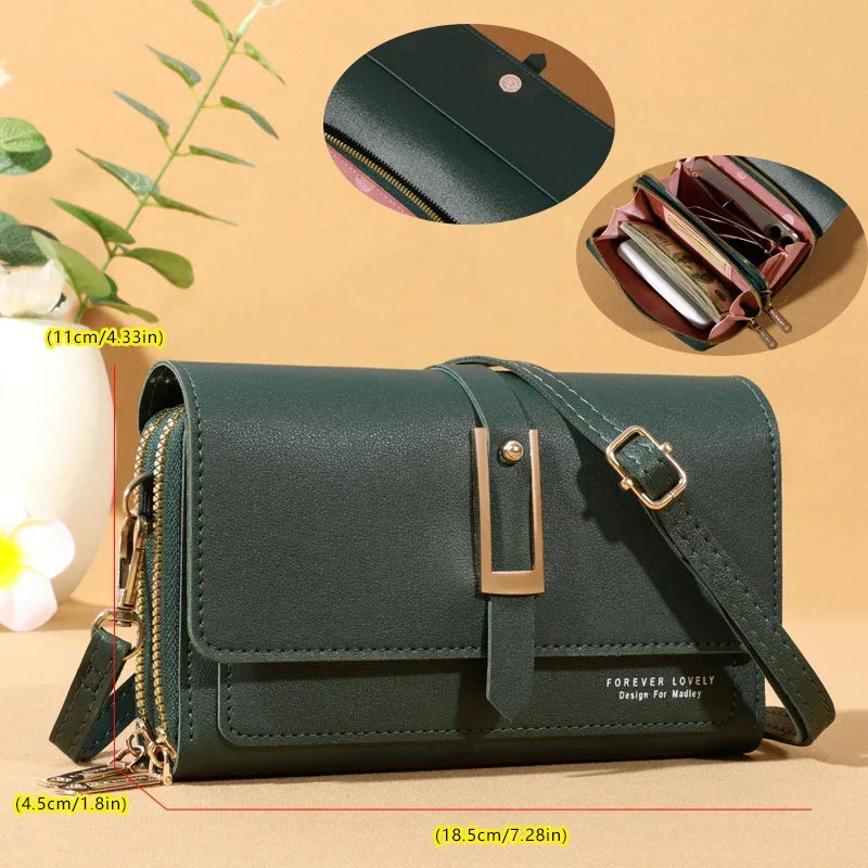 Elegant Crossbody Bag for Women | Trendy Phone and Card Holder