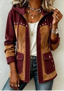 DELACROIX | Two-Material Hooded Jacket Véronique