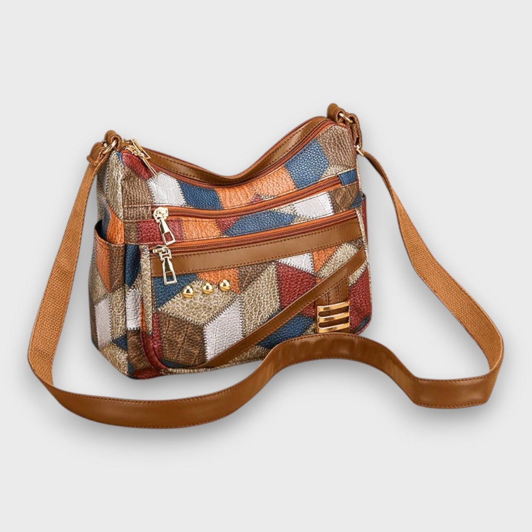 Maria – Patchwork Leather Shoulder Bag