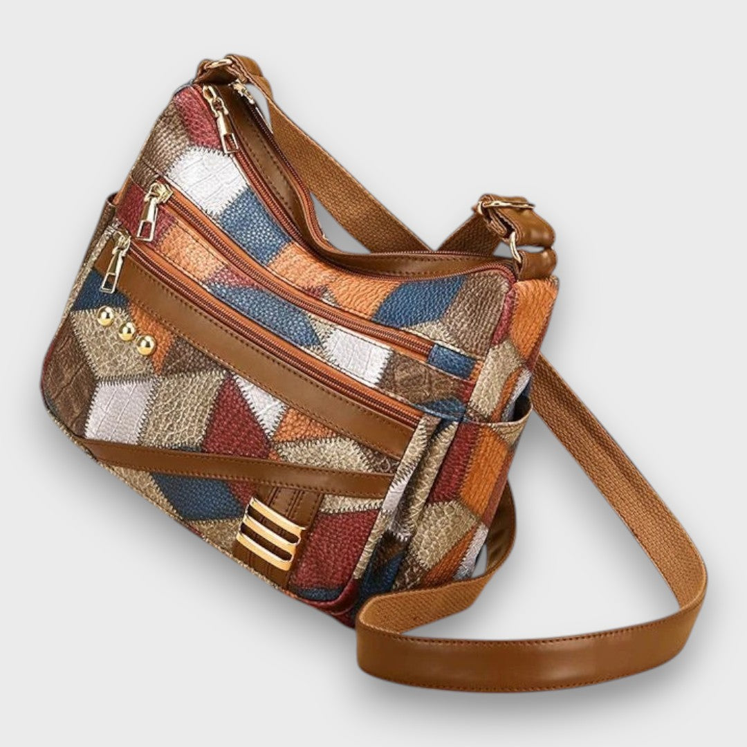 Maria – Patchwork Leather Shoulder Bag