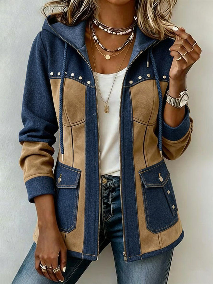 DELACROIX | Two-Material Hooded Jacket Véronique