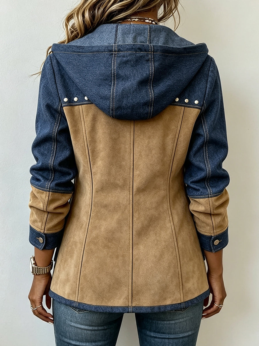 DELACROIX | Two-Material Hooded Jacket Véronique