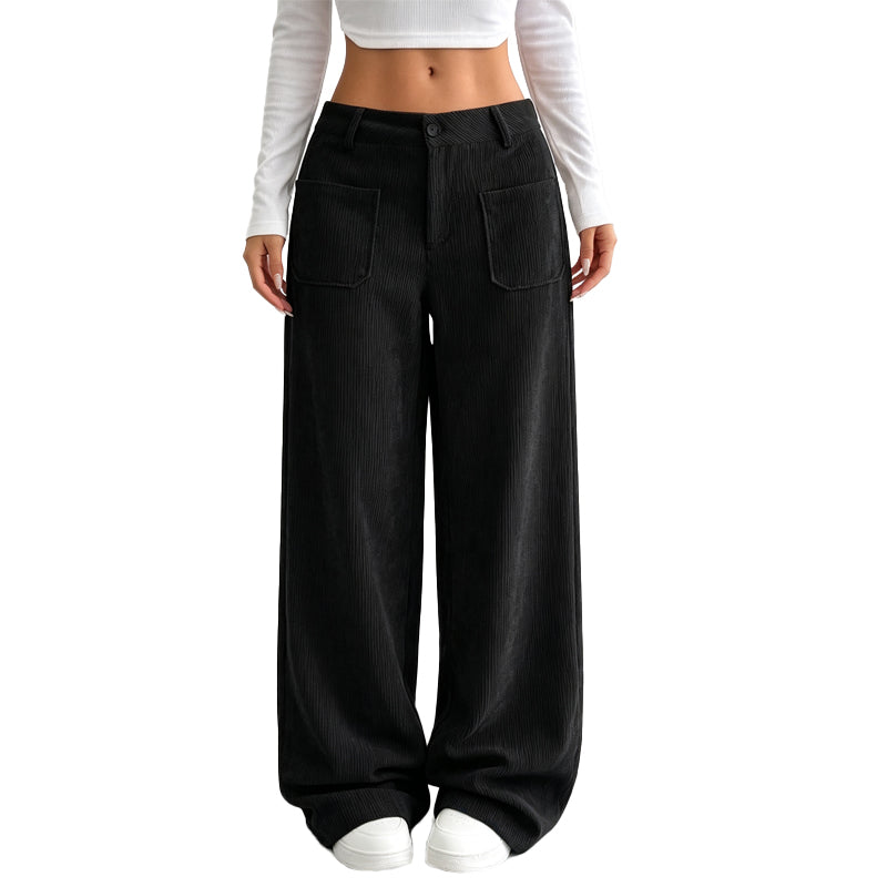 Wide-leg women's trousers with a comfortable, relaxed fit