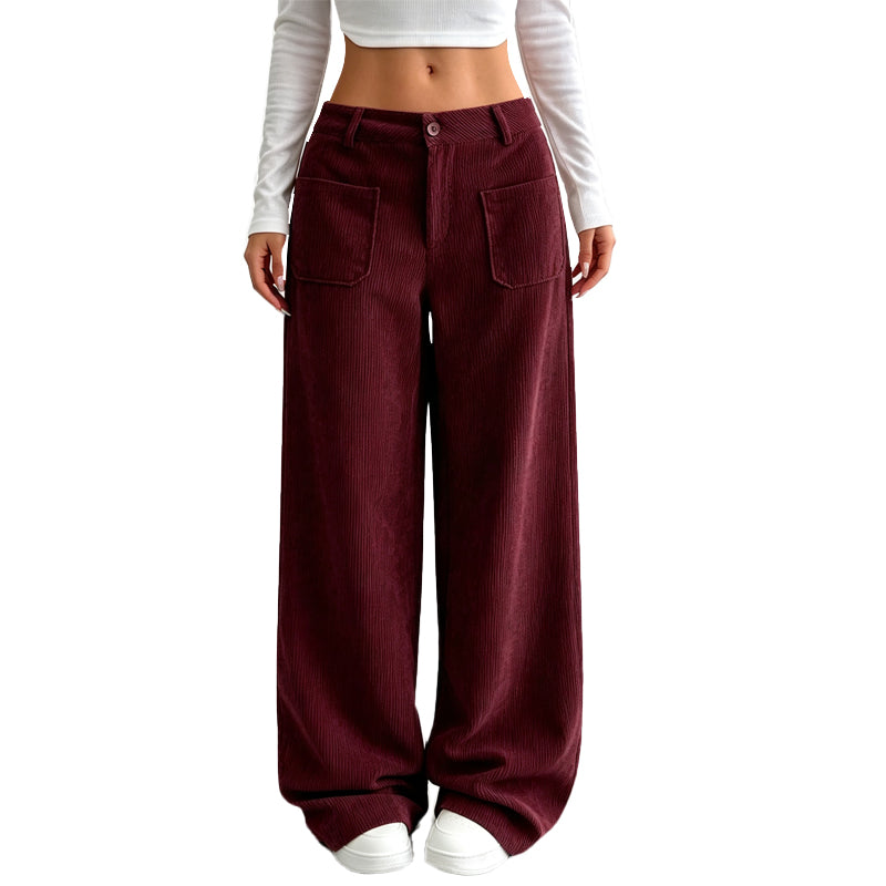 Wide-leg women's trousers with a comfortable, relaxed fit