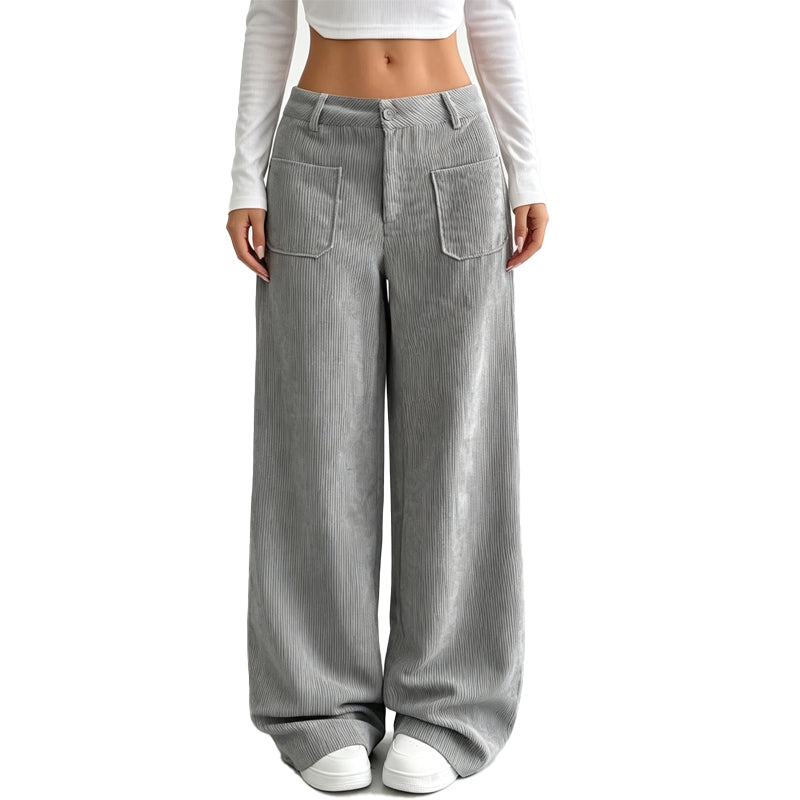 Wide-leg women's trousers with a comfortable, relaxed fit